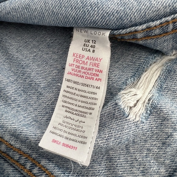 New Look - Distressed light denim jacket - Picture 4 of 5
